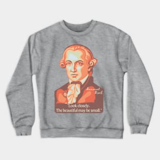 Emmanuel Kant Portrait and Quote Crewneck Sweatshirt